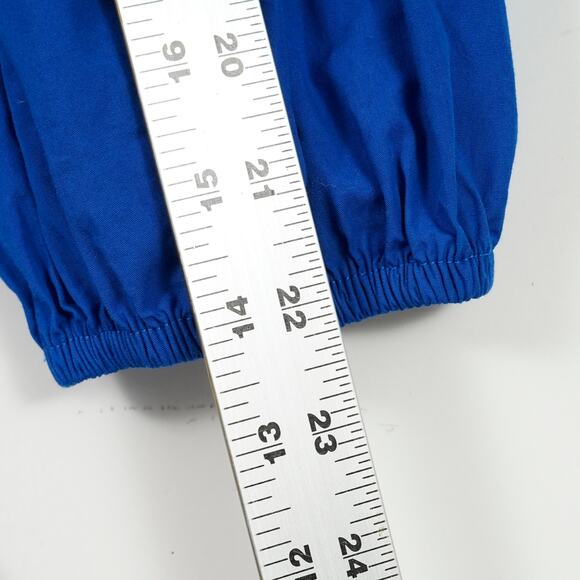 Zara Cobalt Blue Mini Dress Sz S Balloon Sleeves Tiered Ruffle - Picture 6 of 15